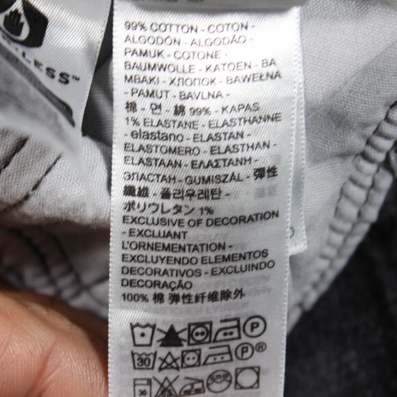 Levi’s 501 Skinny Womens 27x28 Black Faded Denim Button Fly Stretch - Picture 12 of 12